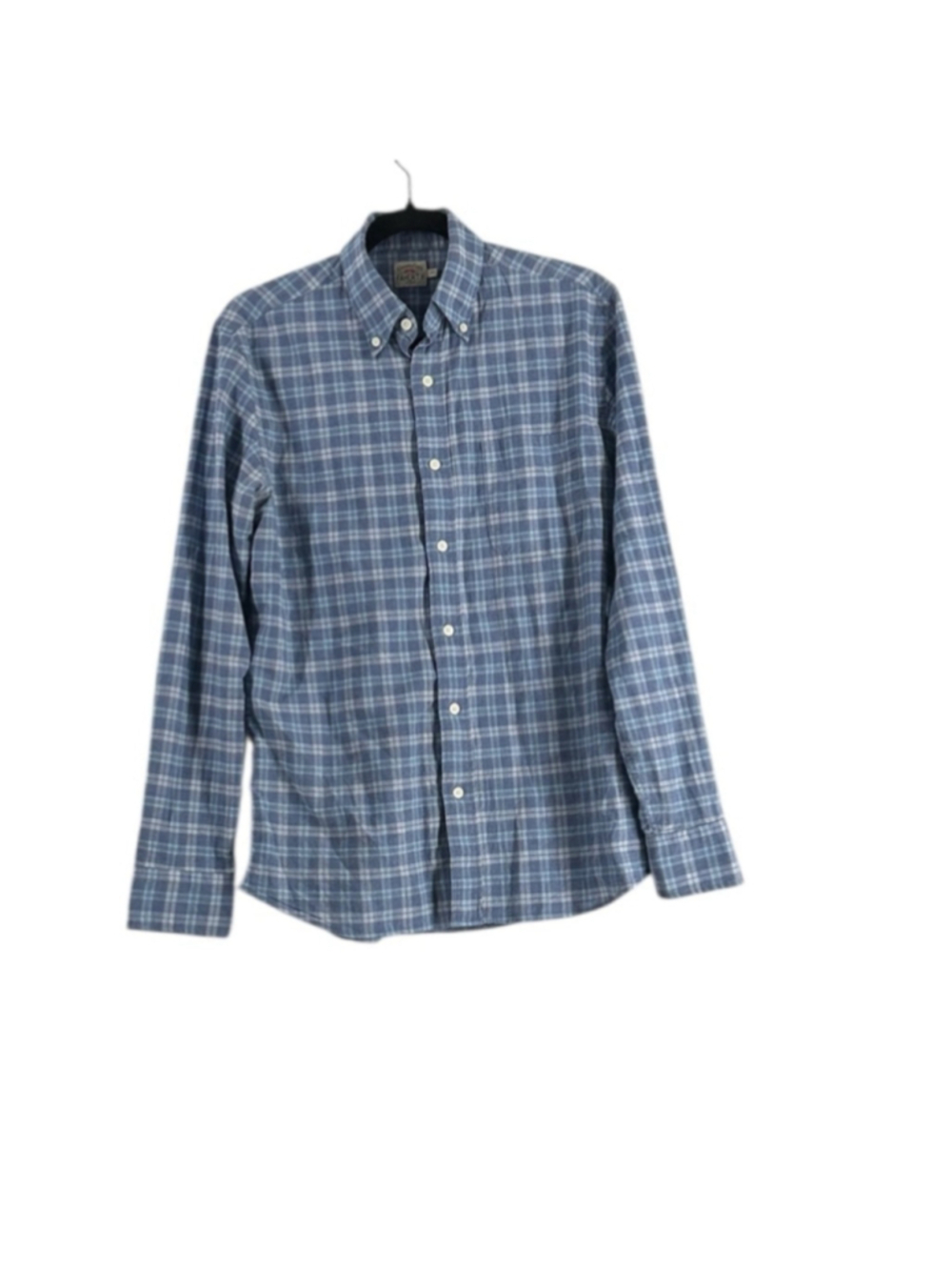 Faherty button down shirt Light Blue Checkered Shirt sz sm